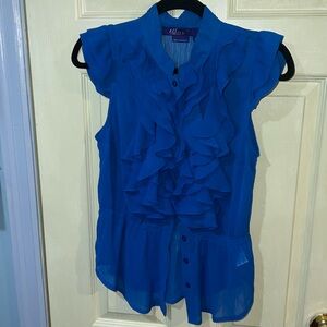 Miley Cyrus for Max AZARIA frilly top